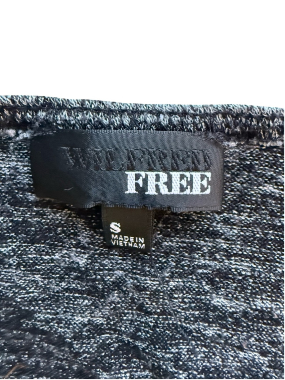 Wilfred Charcoal Marled Wrap Bodycon Dress Size S Minimalist Fall Winter - Picture 4 of 13